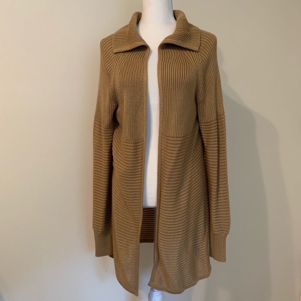 Camel cardigan sweater, Medium
